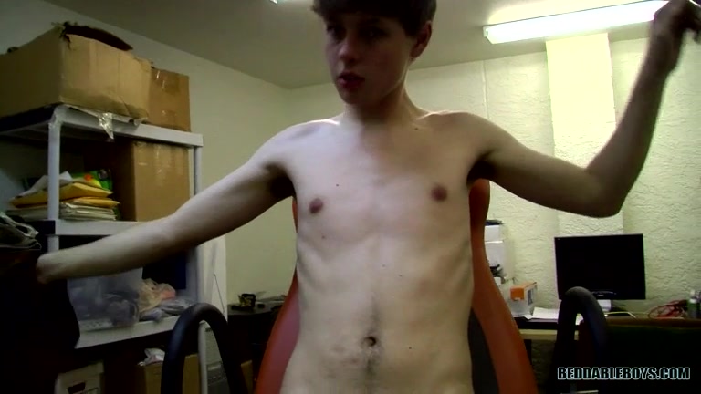 Jerking His Cock At Work - Dustin Beeber - BestBareback