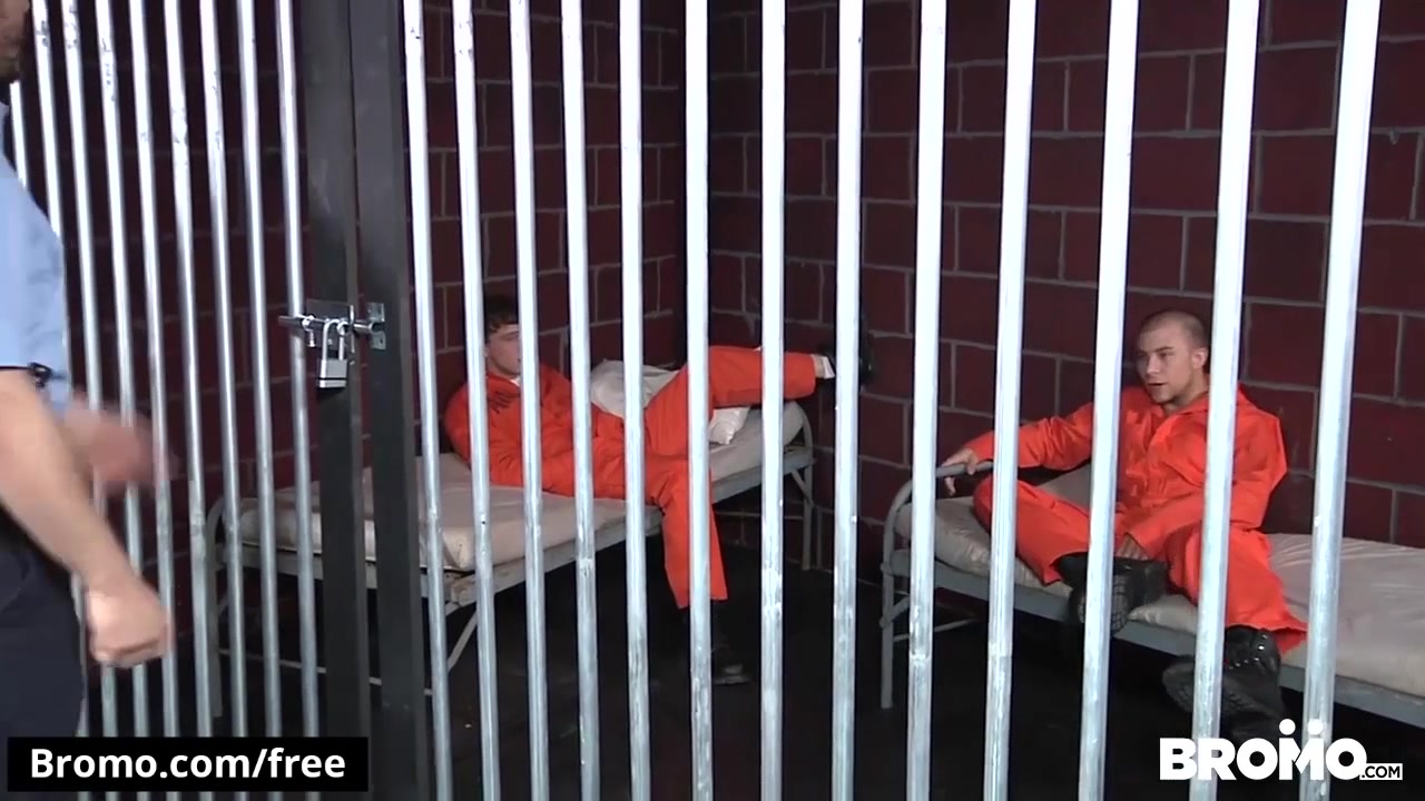 Bromo - Donny Forza with Eli Hunter Rocko South Sebastian Young Zane Anders at Barebacked In Prison 4 Scene 1