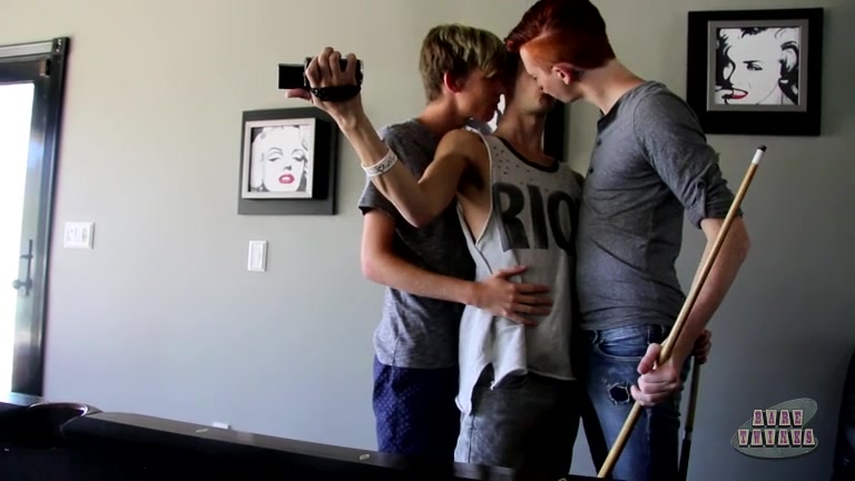 Hard And Meaty Pool Cues At The Ready! - Elijah Young, Jasper Robinson, Tyler Thayer - BoyCrush