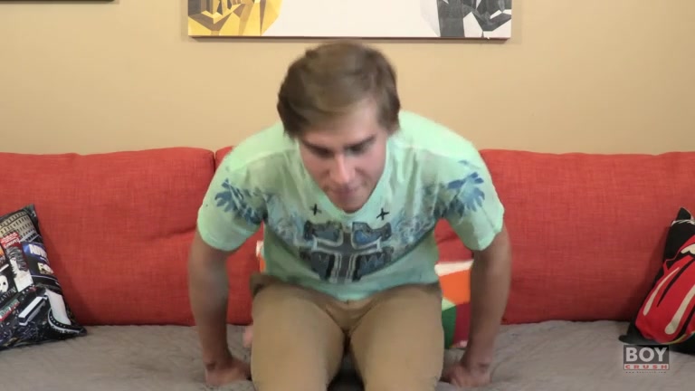 Twink Boy Tries Out A Dildo - Trey Woods - BoyCrush