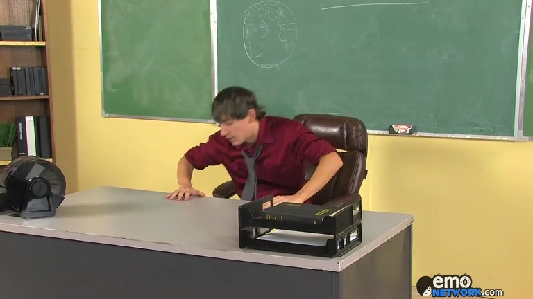 Banged On The Teachers Desk - Andy Kay And Spencer London - ExposedEmos