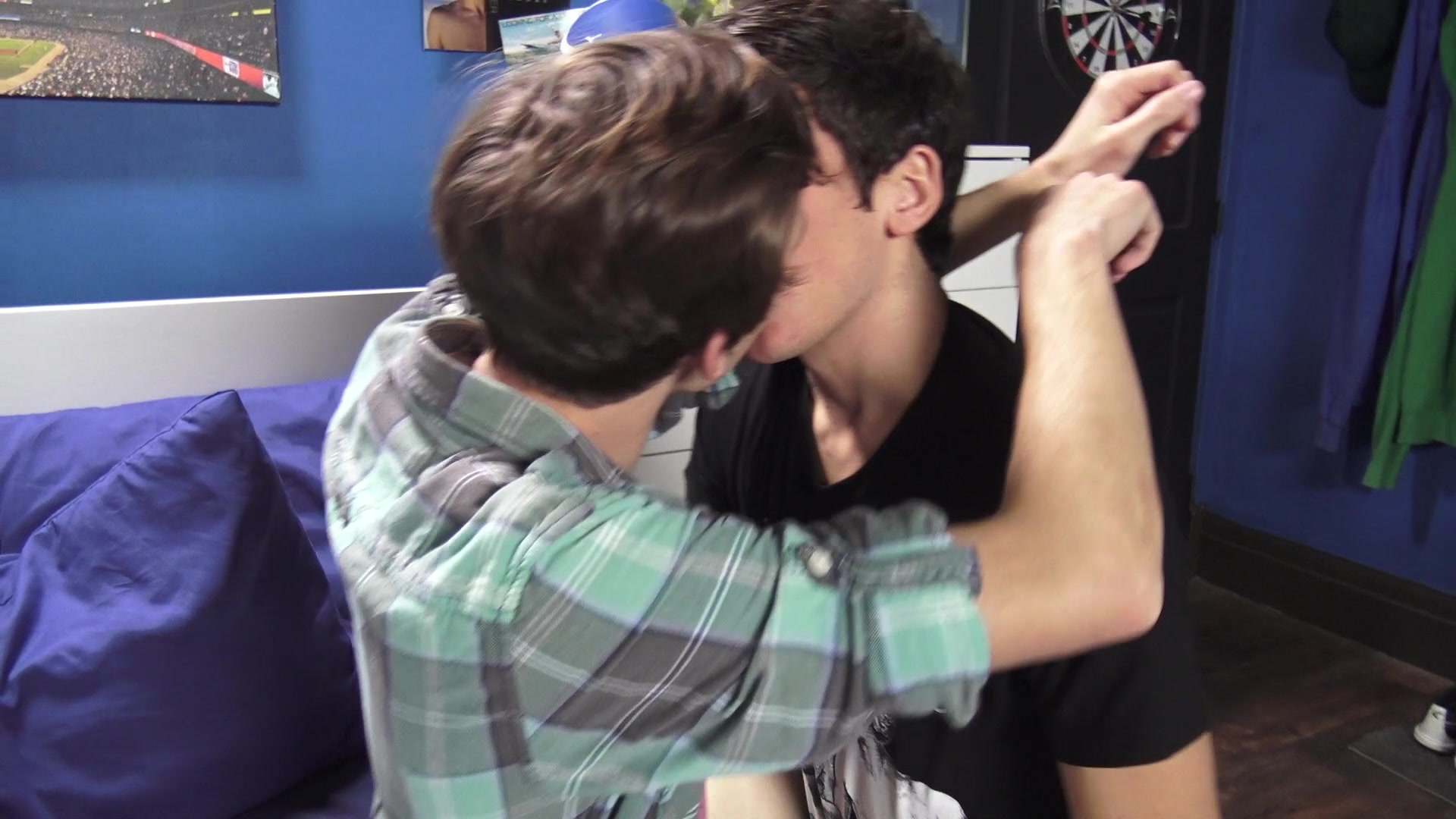 Tristan Adler takes 8teenBoy Jared Scott's thick dick bareback after school