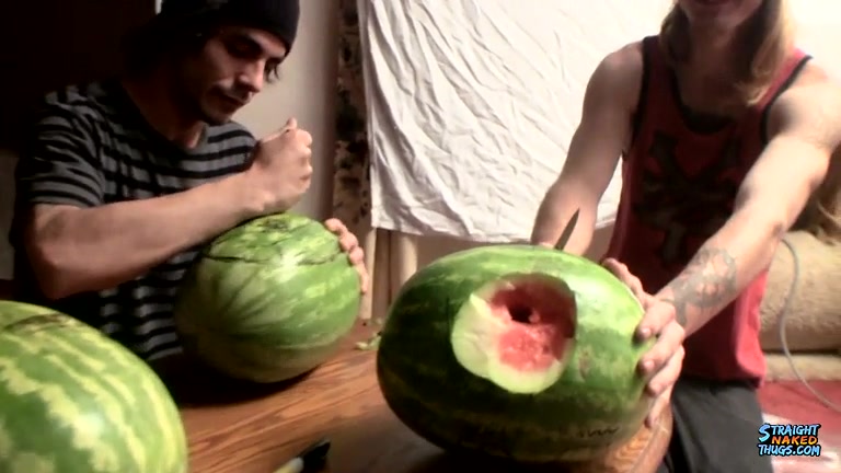 Have You Ever Fucked A Watermelon? - Devin Reynolds, Blinx Kenneth Slayer - StraightNakedThugs