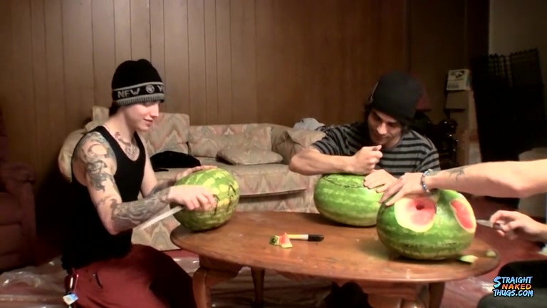 Have You Ever Fucked A Watermelon? - Devin Reynolds, Blinx Kenneth Slayer - StraightNakedThugs