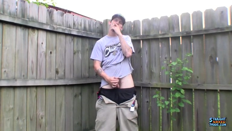 Rough Straight Jock Lex Busts A Nutt Outdoors - Lex Lane - StraightNakedThugs
