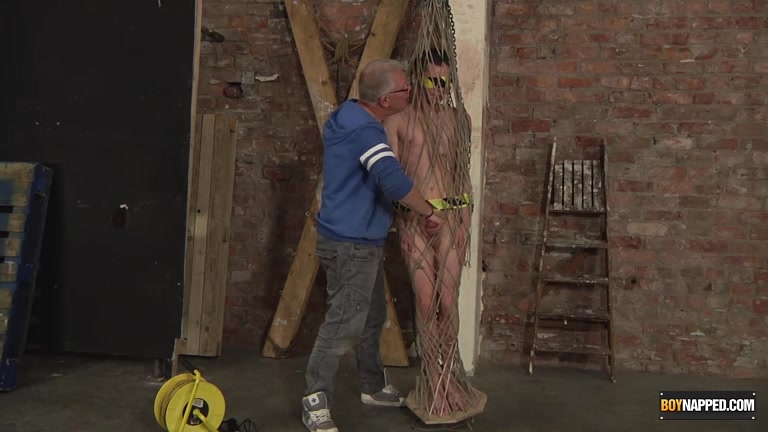 Sweet Twink Drained Of Cum In A Rope Cage - Jonny Pistol Sebastian Kane - Boynapped
