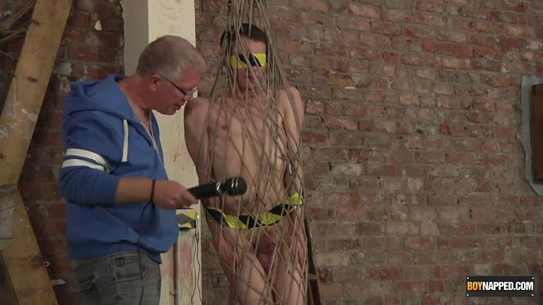 Sweet Twink Drained Of Cum In A Rope Cage - Jonny Pistol Sebastian Kane - Boynapped