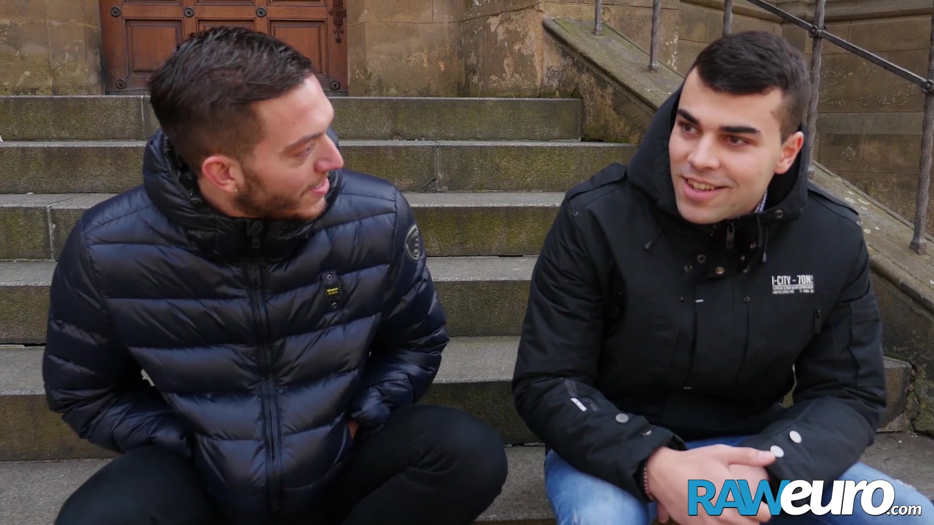 RAWEURO Bareback Redemption with Two Uncut Big Cocked Jocks