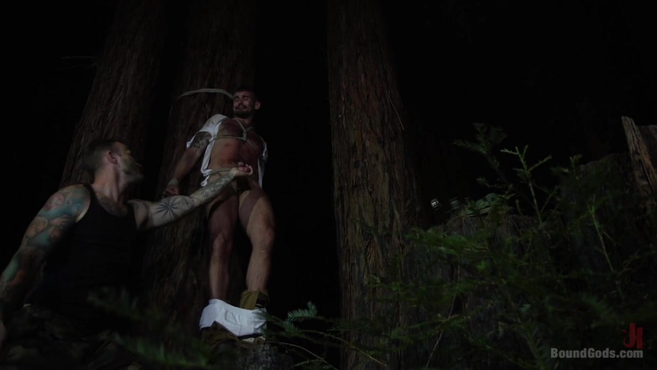 Chris Harder,Christian Wilde in Wild Country: Hiker is , Bound, Fucked by Woods Survivalist - BoundGods
