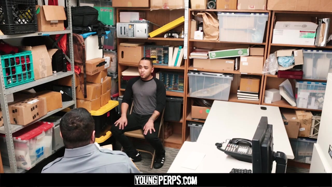 YoungPerps - Hung Step daddy mall cop barebacks straight Latin stud for stealing