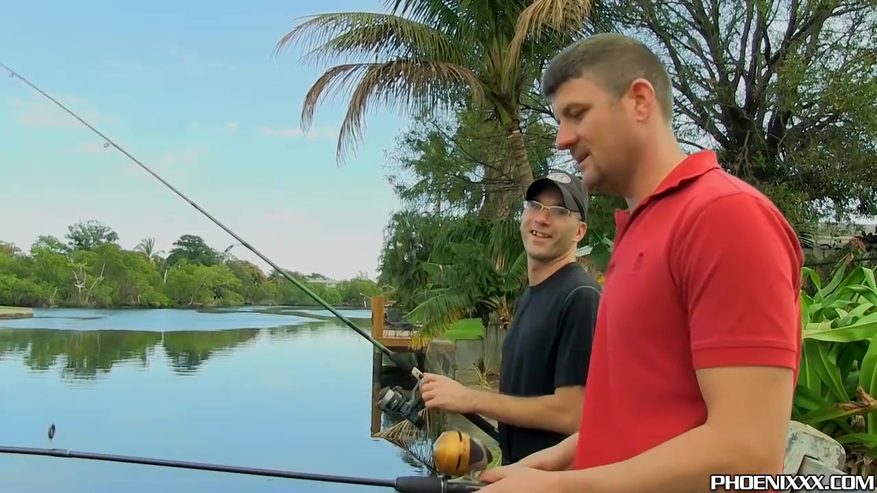 Hardcore anal slamming after fishing