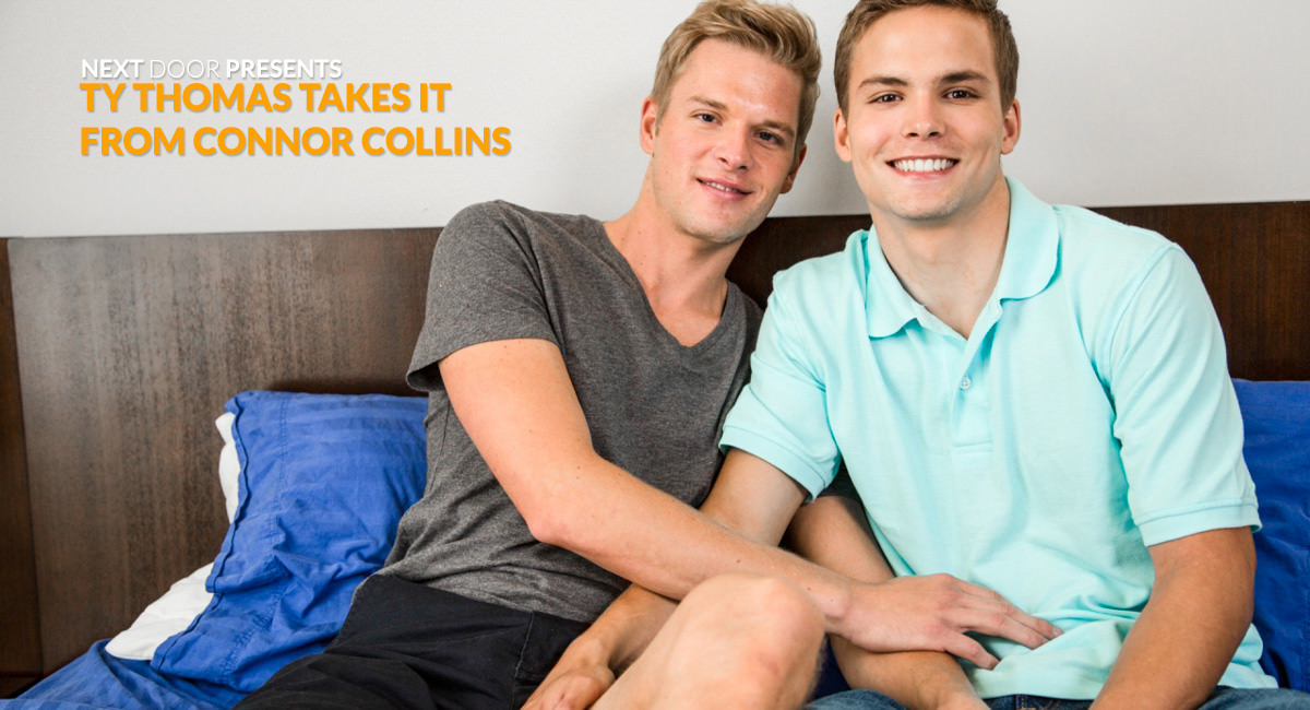 Ty Thomas Connor Collins in Ty Thomas Takes it From Connor Collins - NextDoorBuddies