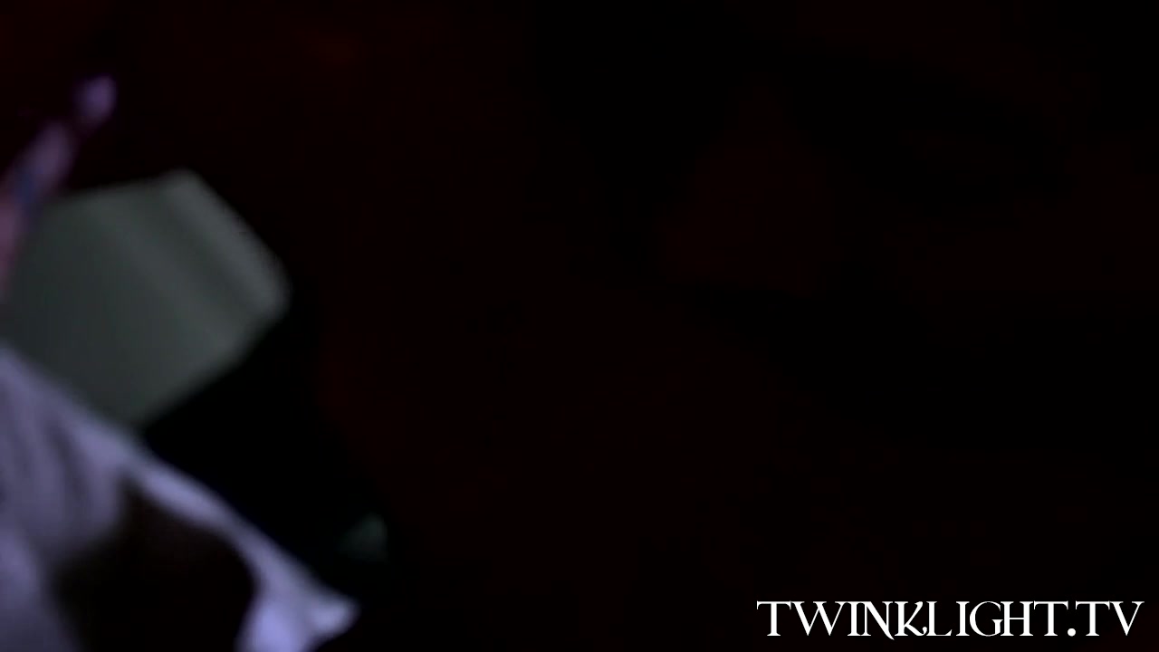 Skinny twink with sexy ass and big cock banged in the dark