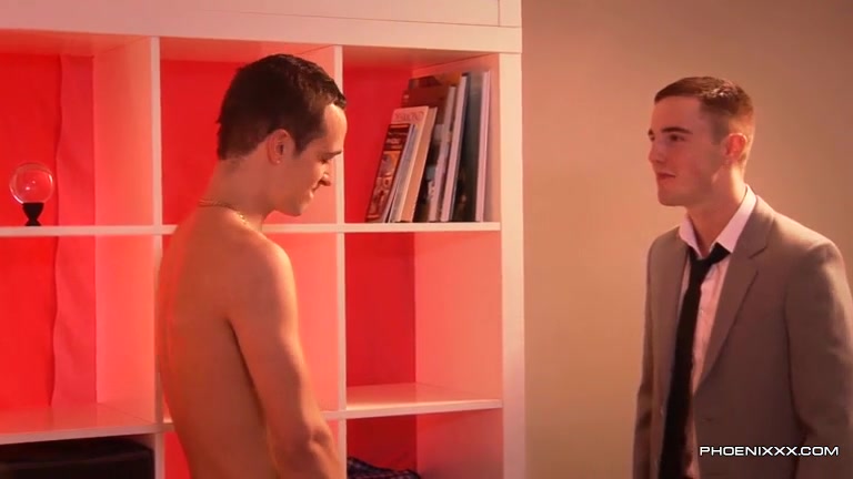 Horny gay twinks crazy threeway deepthroat blowjob