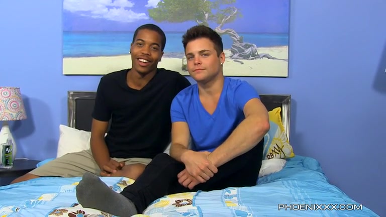 Cute jock loves big black cock hot interracial gay sex