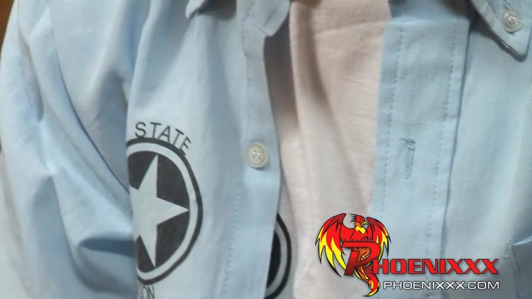 Sexy twink Ryan gets fucked roughly by the officer James