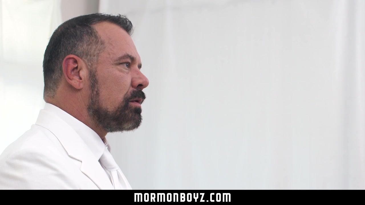 MormonBoyz - Two bearded Step daddies double fuck a horny Mormon