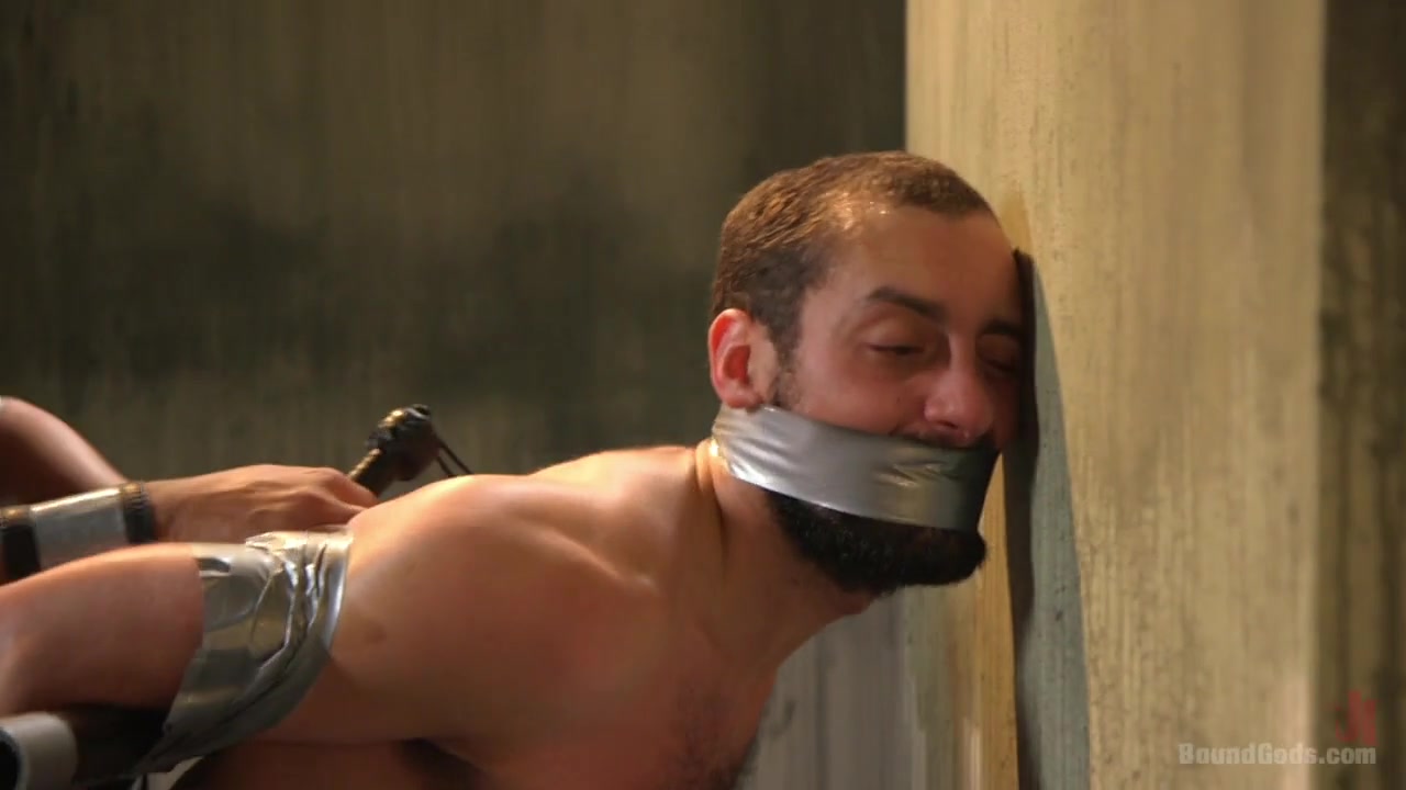 Kaden Alexander DJ in Hairy Tape-Slave Worships Master Kaden's Uncut Cock - BoundGods