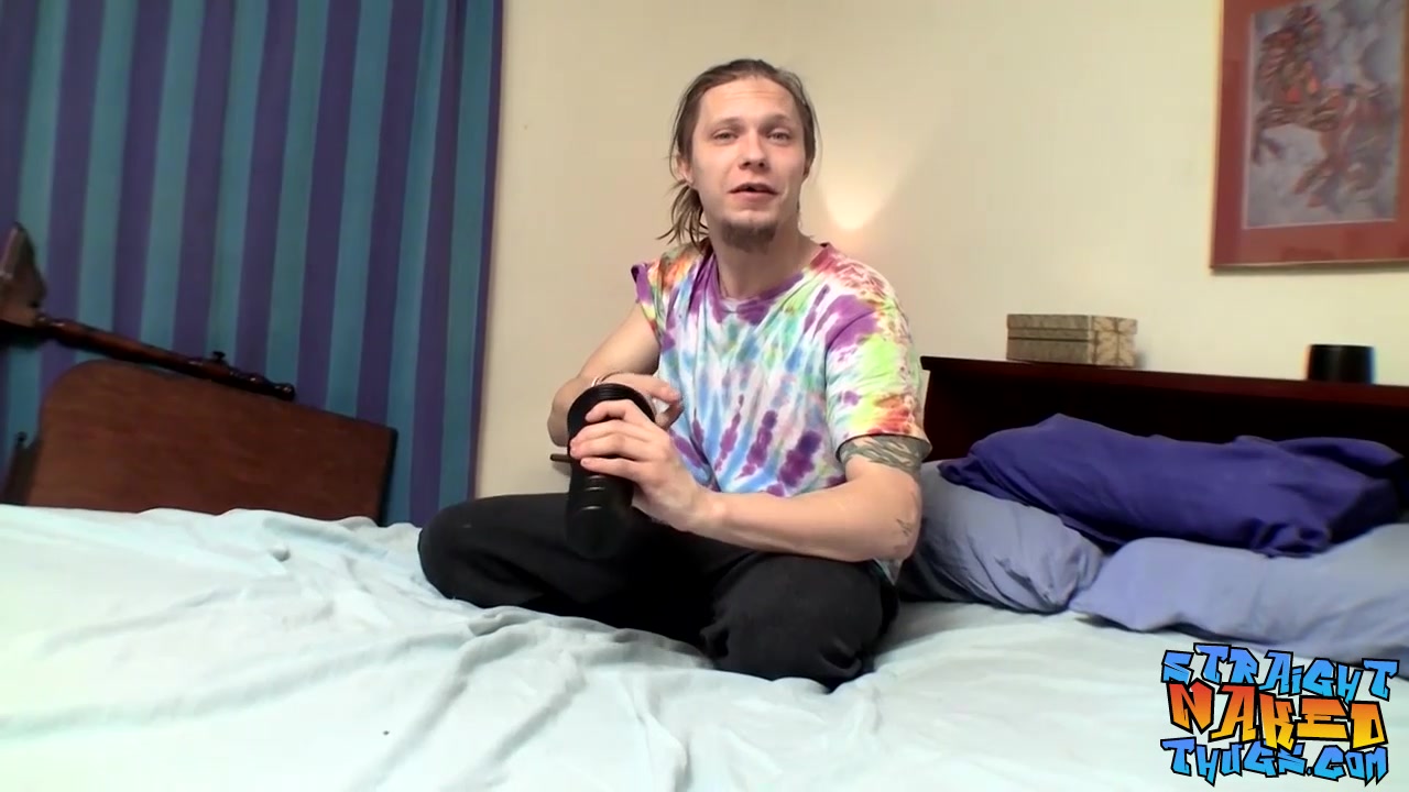 Max Ward in Long haired twink Max Ward strokes his massive fuck stick - StraightNakedThugs