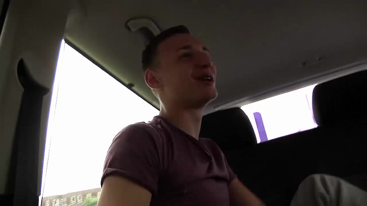 Adam Watson Deacon Hunter Reece Bentley in Skinny twink bitch Adam Watson has anal threesome in the car - BoysOnTheProwl