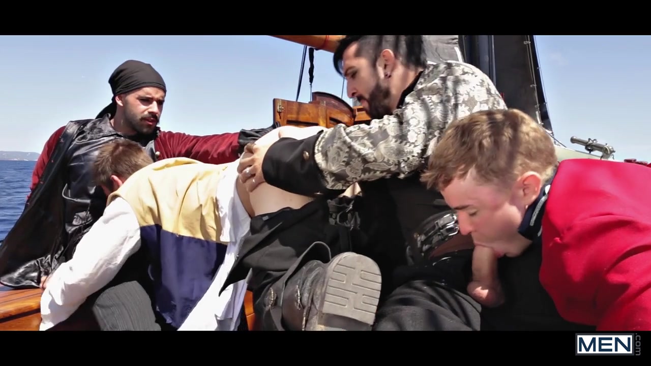 Gabriel Cross Jimmy Durano Johnny Rapid Teddy Torres in Pirates : A Gay XXX Parody 3 - SuperGayHero