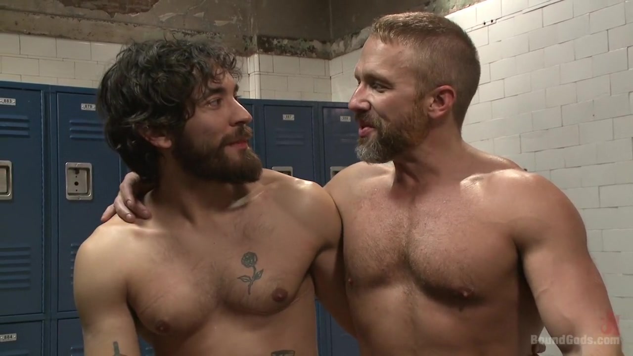I'll show you fucking leather! - Two punks taken down in the gym