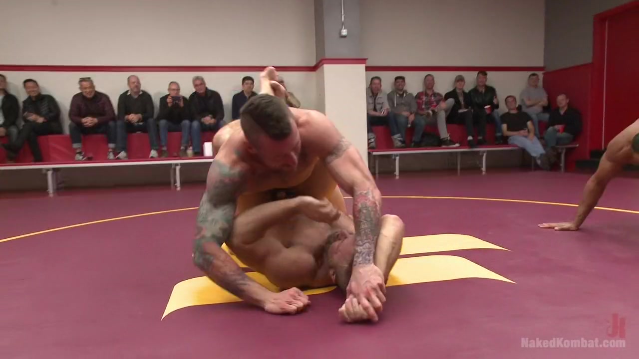 Muscle on Muscle: Live Tag Team Oil Match Between 4 Ripped Hunks!