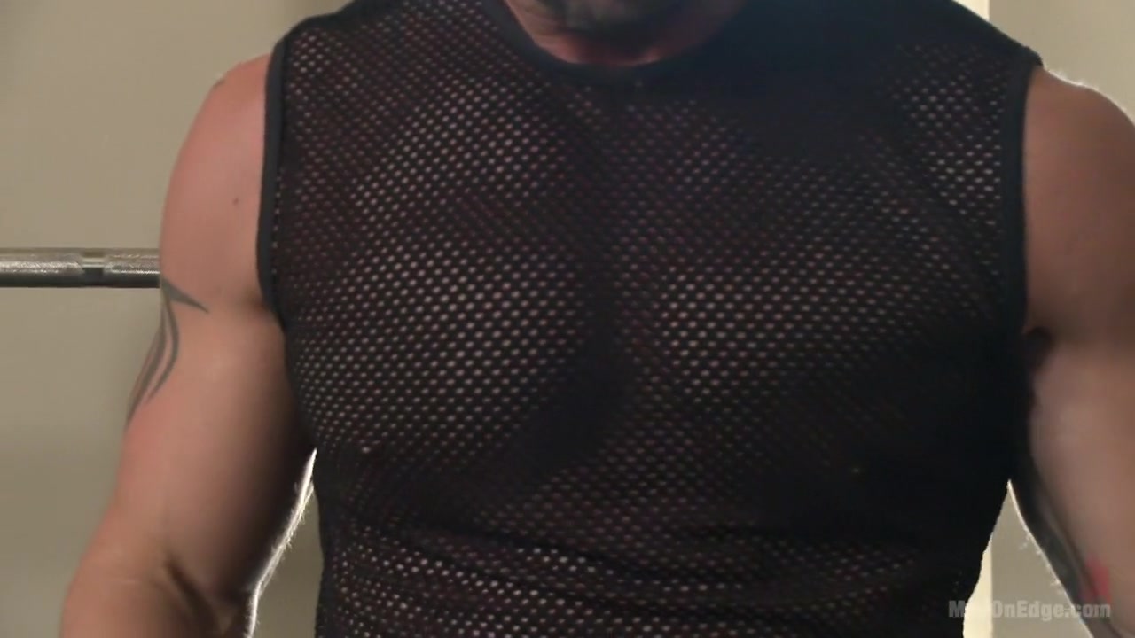 Pervy handyman has his way with a hot muscle god at the gym