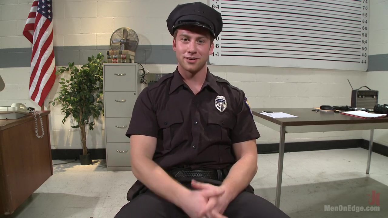 Officer Maguire edged and gets an electric buttplug for the first time