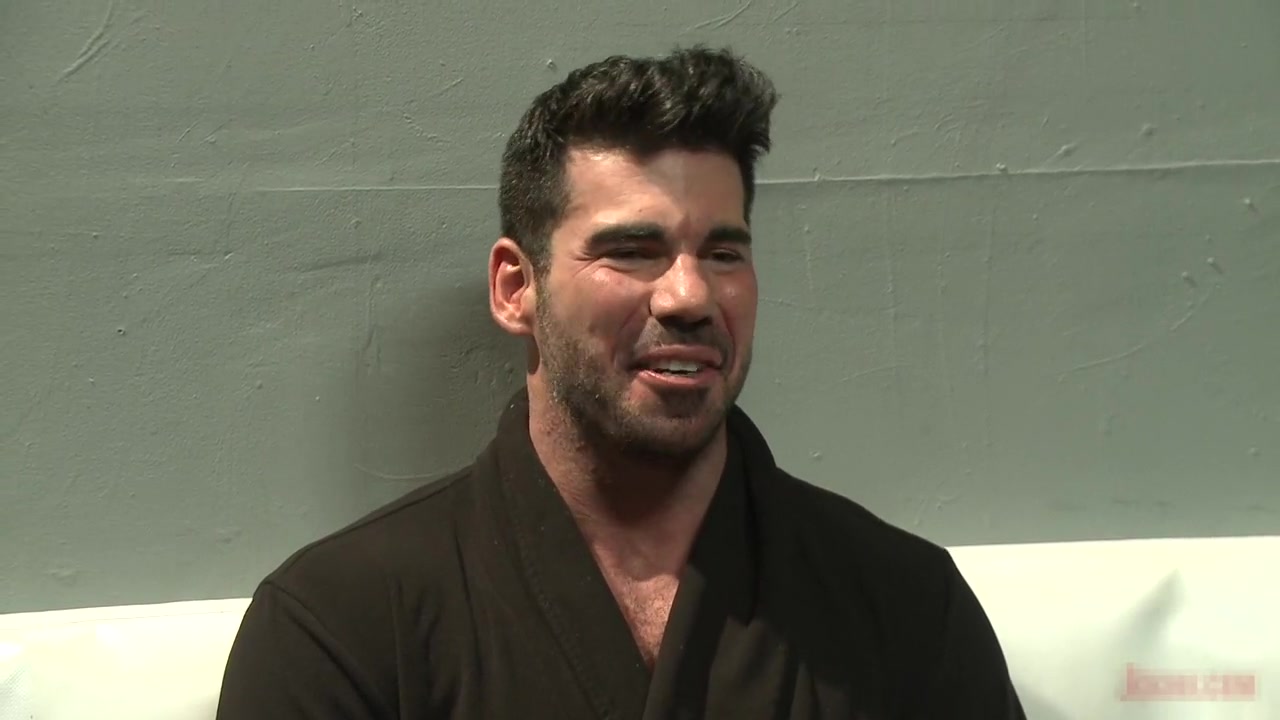 Muscled DJ tied to the toilet & ass fucked in front of a horny crowd