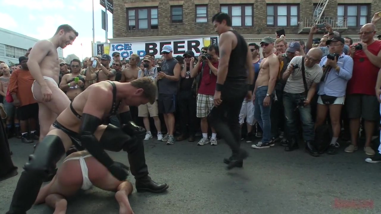 Folsom Street Whore tormented in front of thousands of people