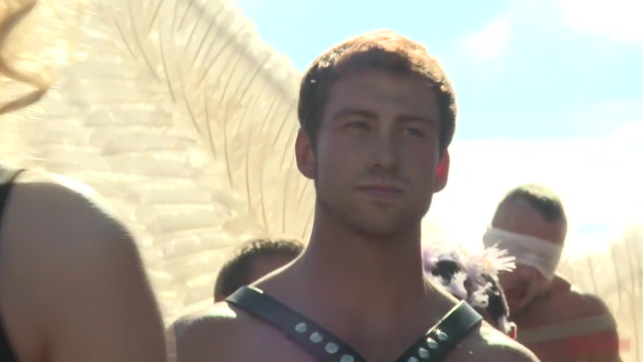 Folsom Street Whore tormented in front of thousands of people