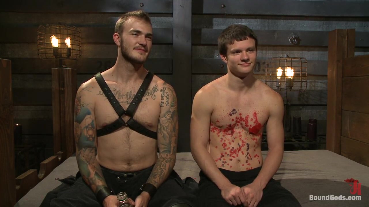 Caged sex slave endures a beating, hot wax and hard stockade fuck