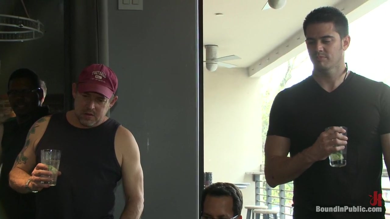 Nasty Bartender Humiliated and Gang Fucked by Angry Crowd