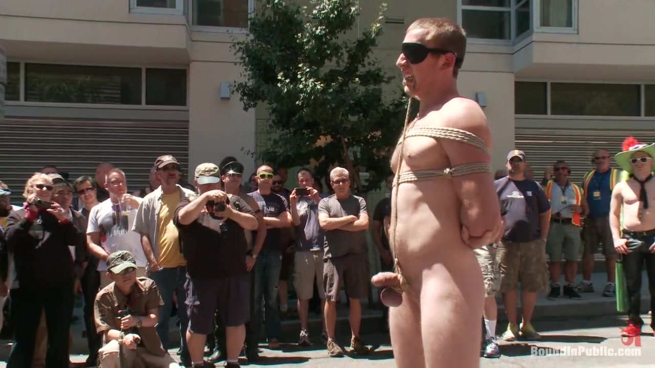 Cody Allen Bound in Public