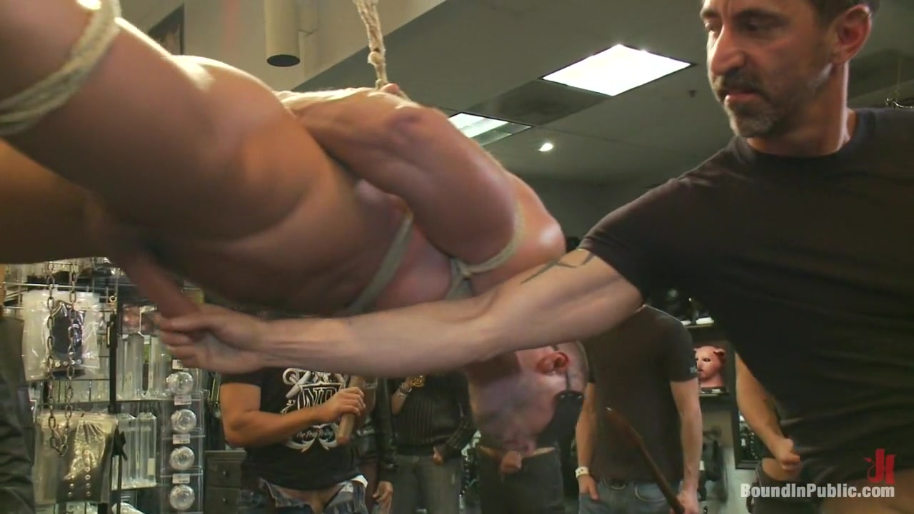 Jessie Colter gets gang banged at Mr S Leather store