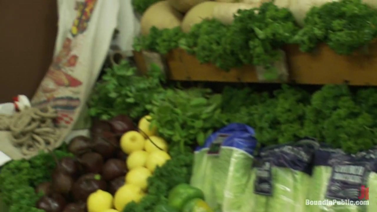 Studly shoplifter gets an eggplant up his ass and a face full of cum a
