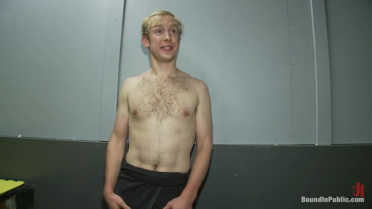 Two thugs drag a businessman into a porn shop and strip him of his manhood.