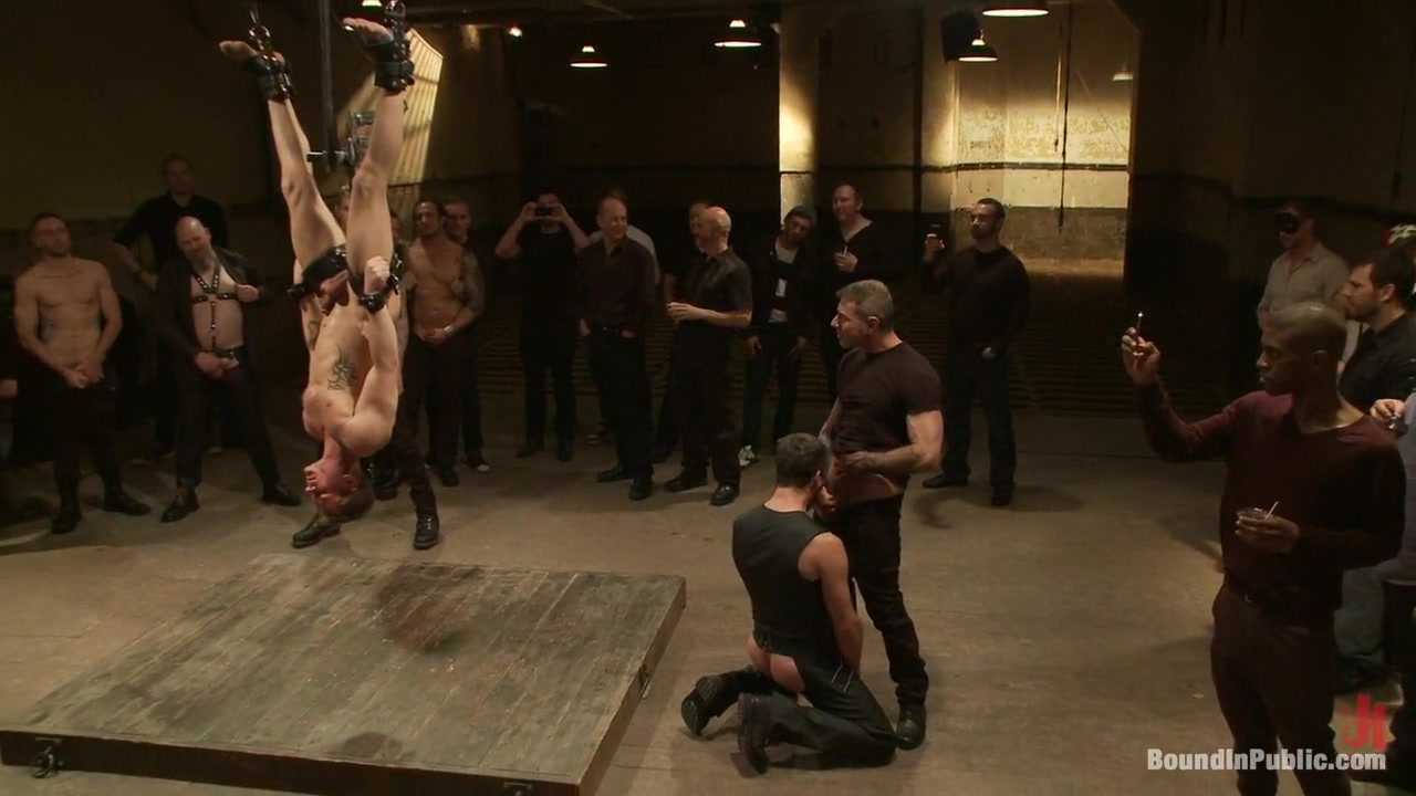 Trent Diesel Bound and suspended upside down while brutally fucke