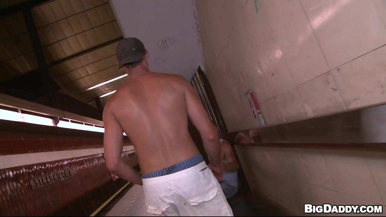 Train station bareback fucking - OutInPublic