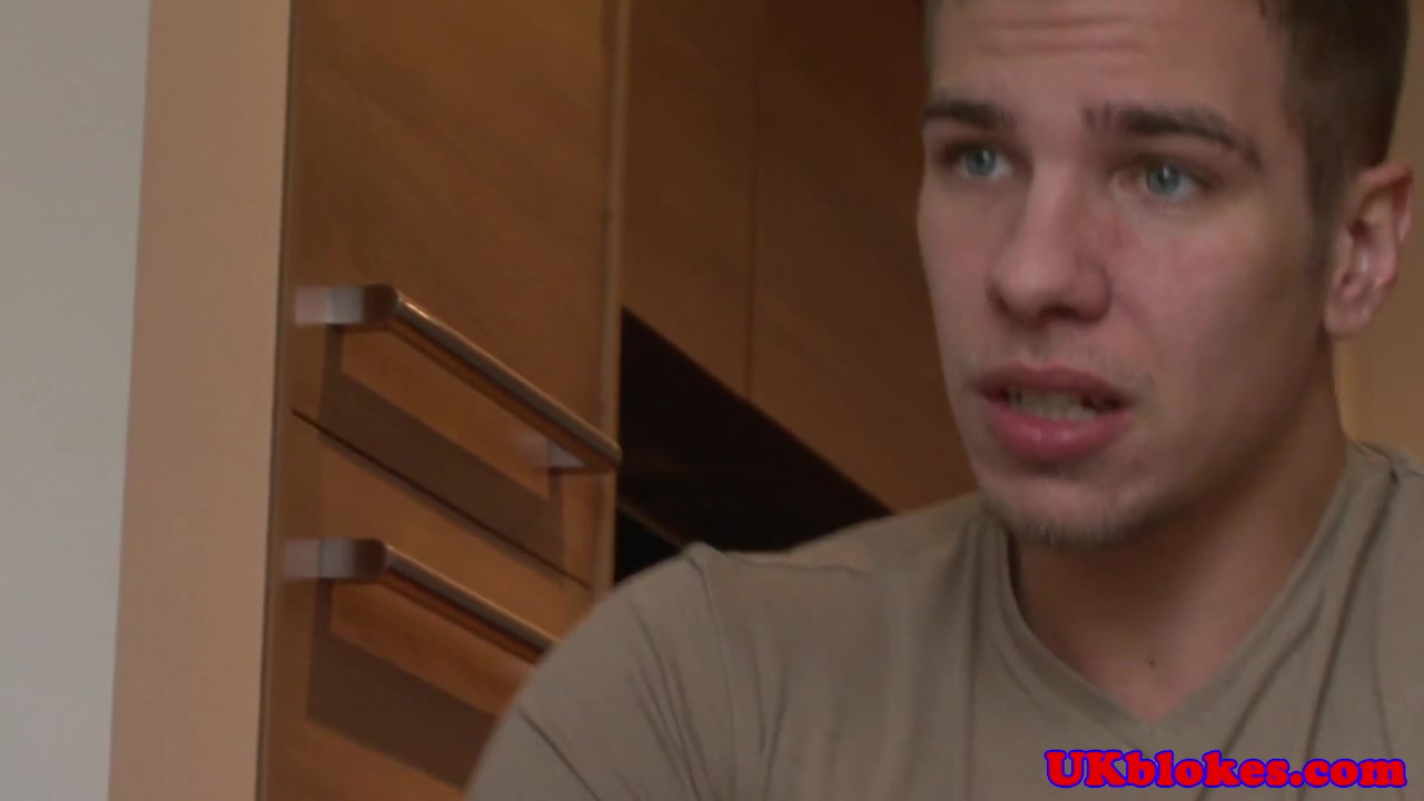 British hunk analizing handsome mate
