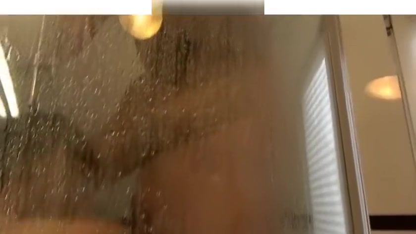 Giant muscle man shower with tiny small guy