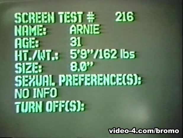 Arnie Lapidus & Louie Tong in Screen Test Scene 2 - Bromo