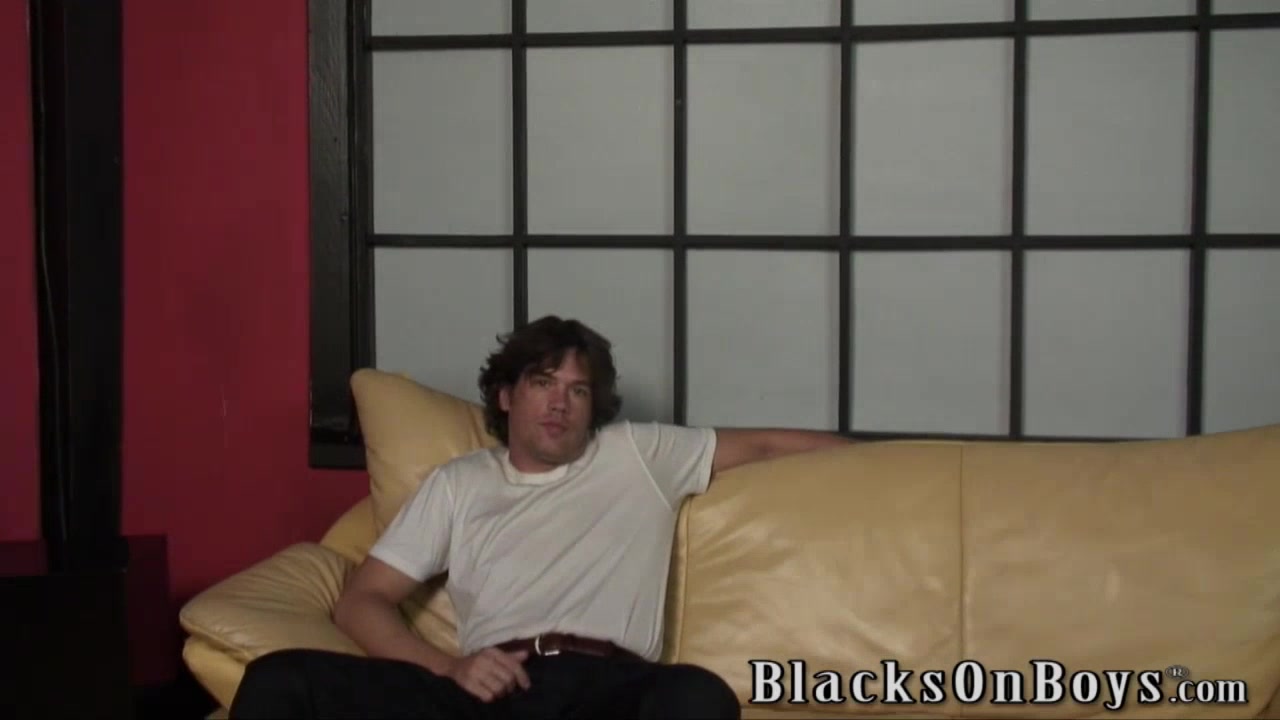 White dude gets fucked by a black guy bareback style