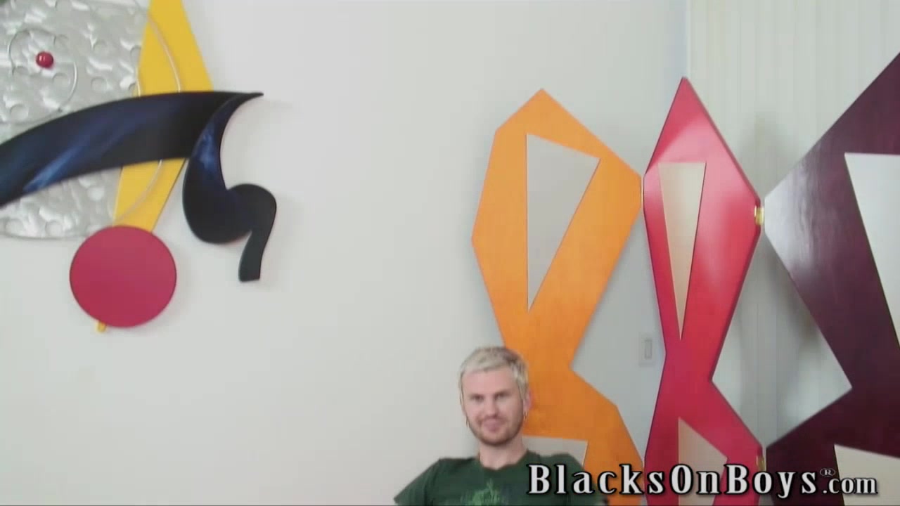 Handsome dude getting gangbanged by black men