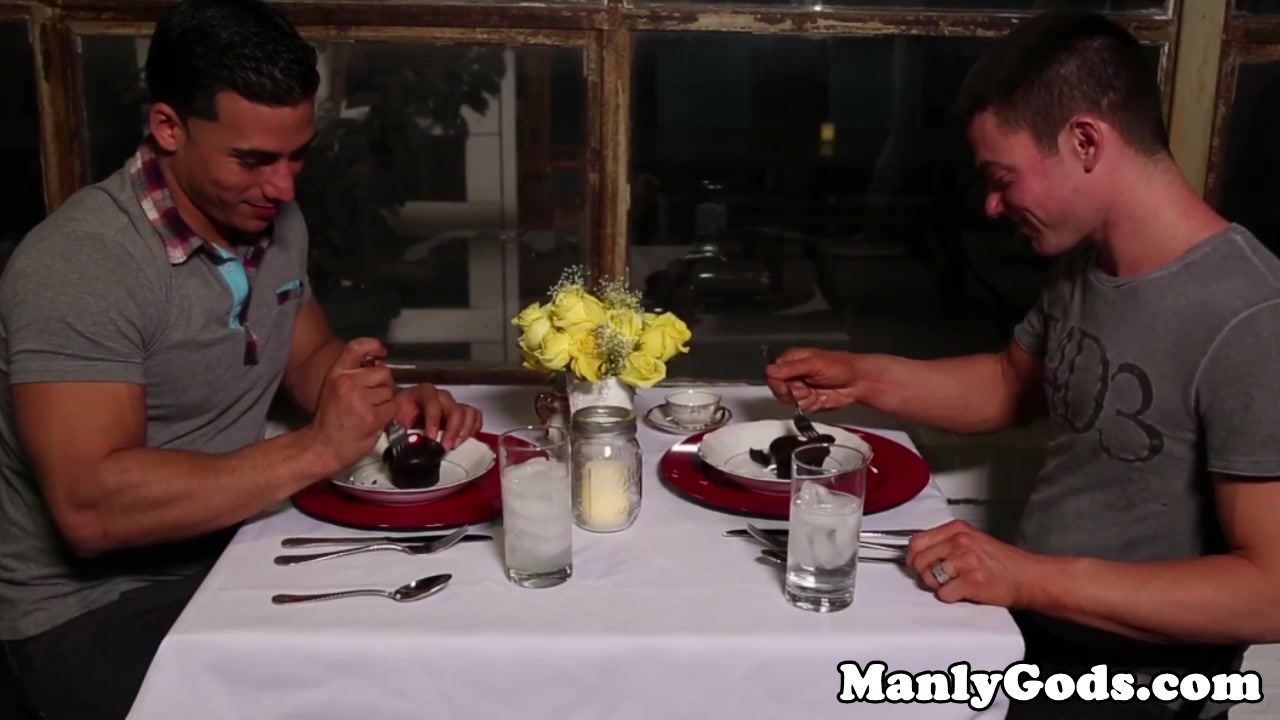 Sensual muscle hunks romantic assfucking