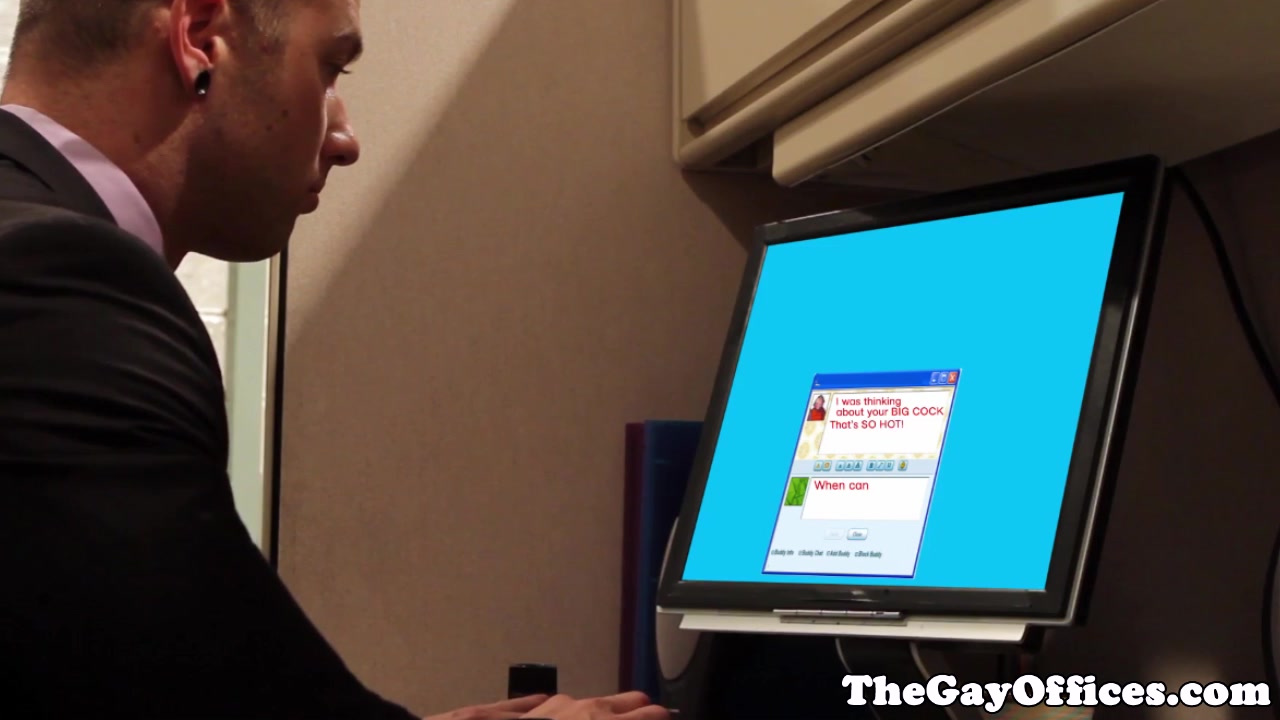 Office hunks analfucking during working hours