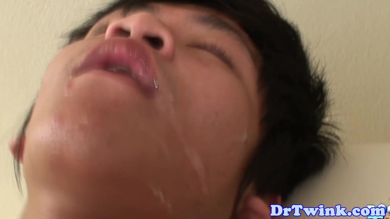Facialed asian twink barebacked by doctor