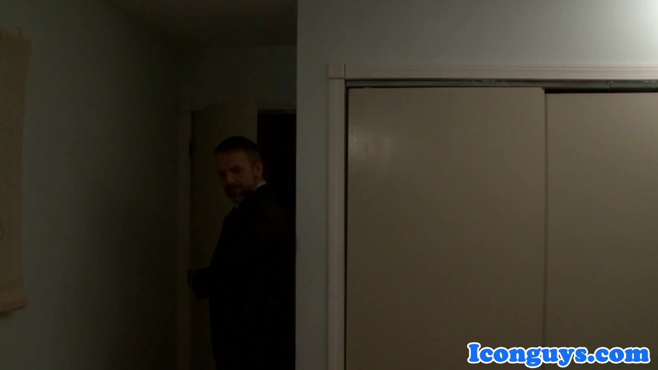 Mature bear assucking after blowjob