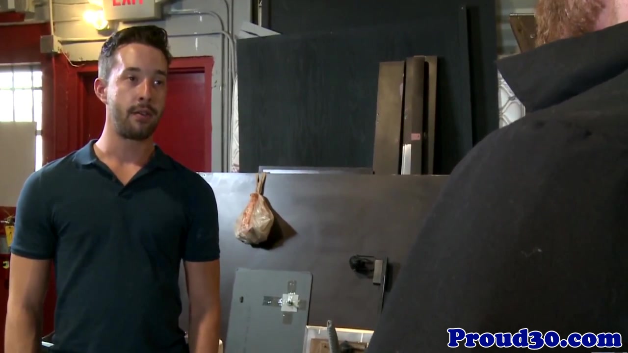 Athletic pornstar Isaac Hardy at an interview